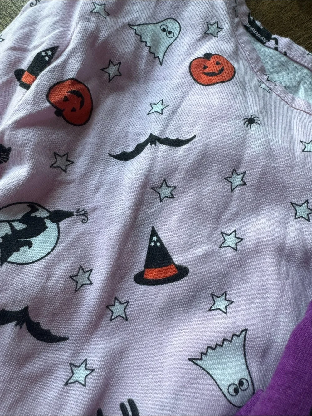 The Children's Place Purple and Light Pink Halloween Tops